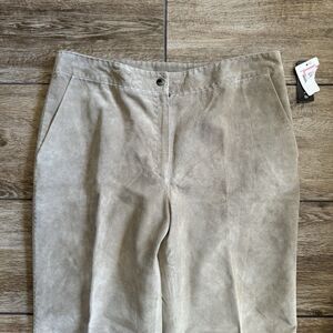 Suede Pants Size 14 Fully Lined NWT